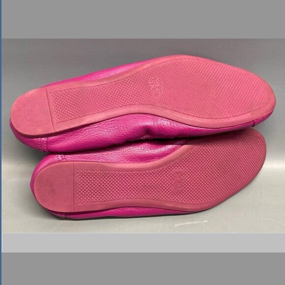 EUC! Coach Fuchsia Pink Leather Camilla Ballet Flats Size 10 - Picture 10 of 10